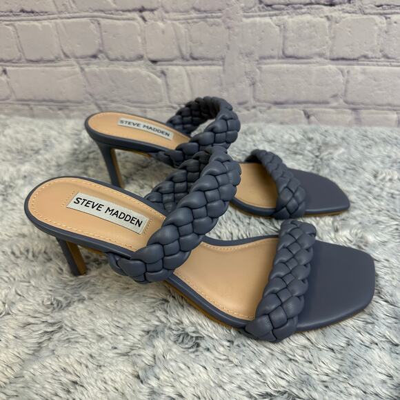 Steve Madden Kenley Braided Heels Purple Size 7 Formal Going Out Party - Picture 4 of 7